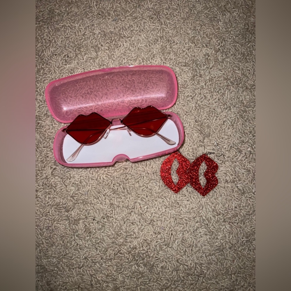 Heart Sunglasses/Earrings